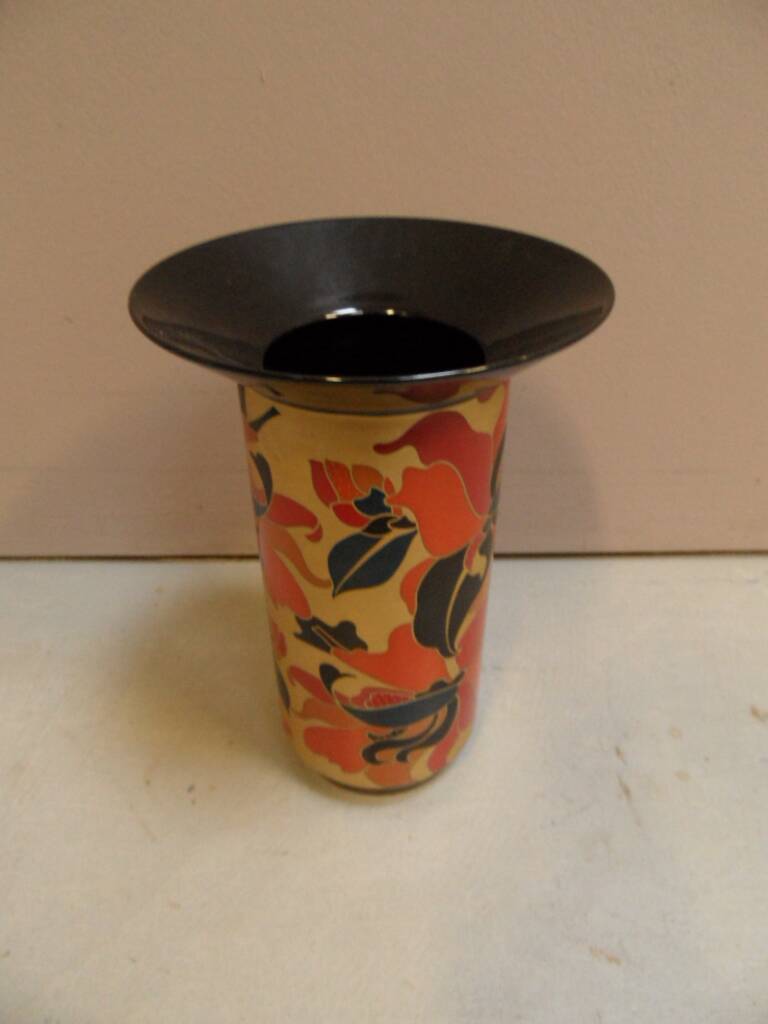Vintage vase Rosenthal porcelaine noire