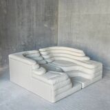 Terrazza sofa, Ubald Klug, De Sede, white leather