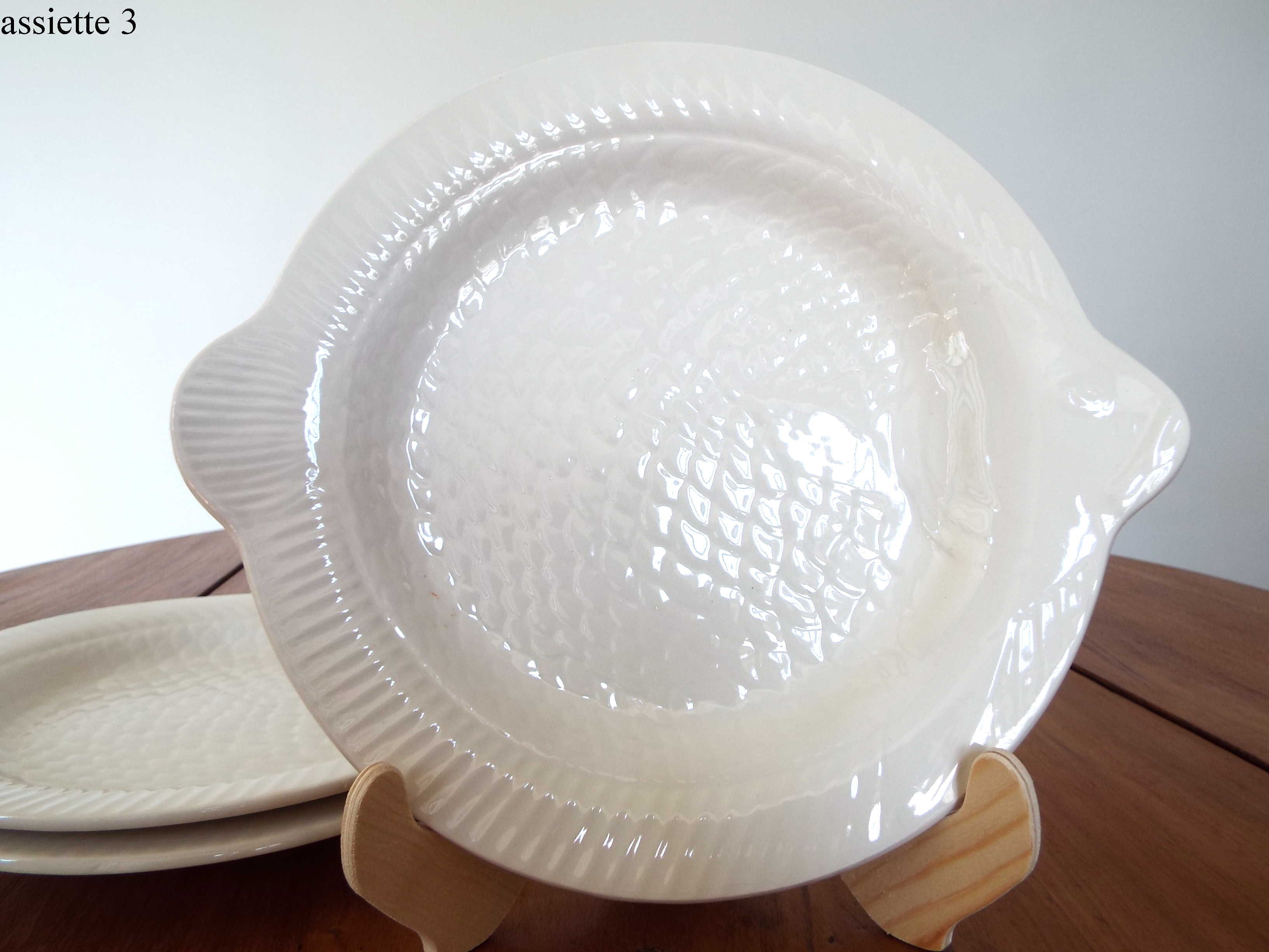 6 fish plates Sarreguemines