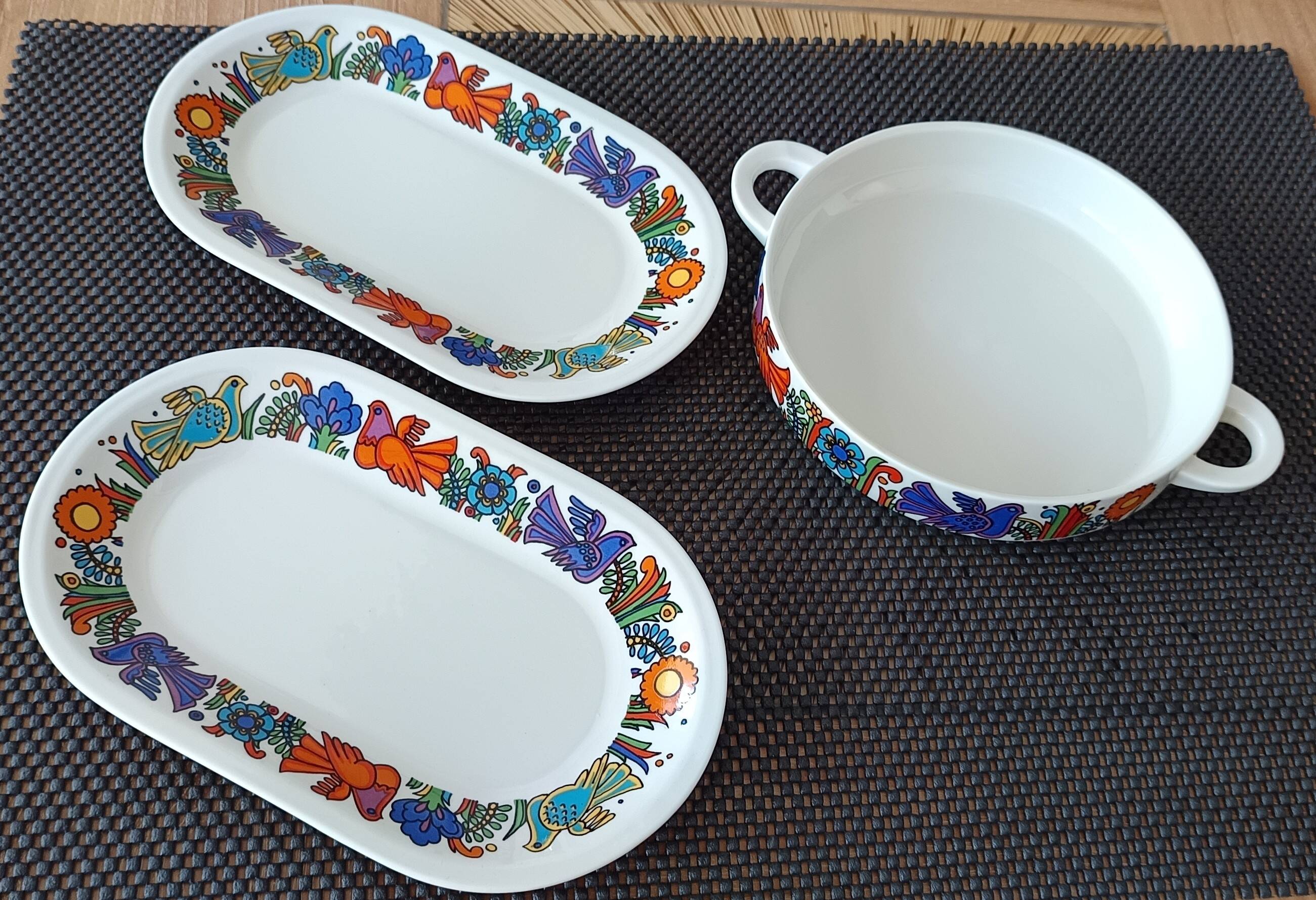 Villeroy & Boch dinner service – Acapulco model (1970s, blue stamp)