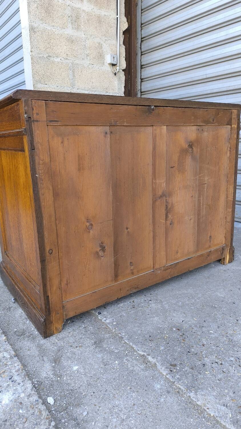 English sideboard in blond oak 1950