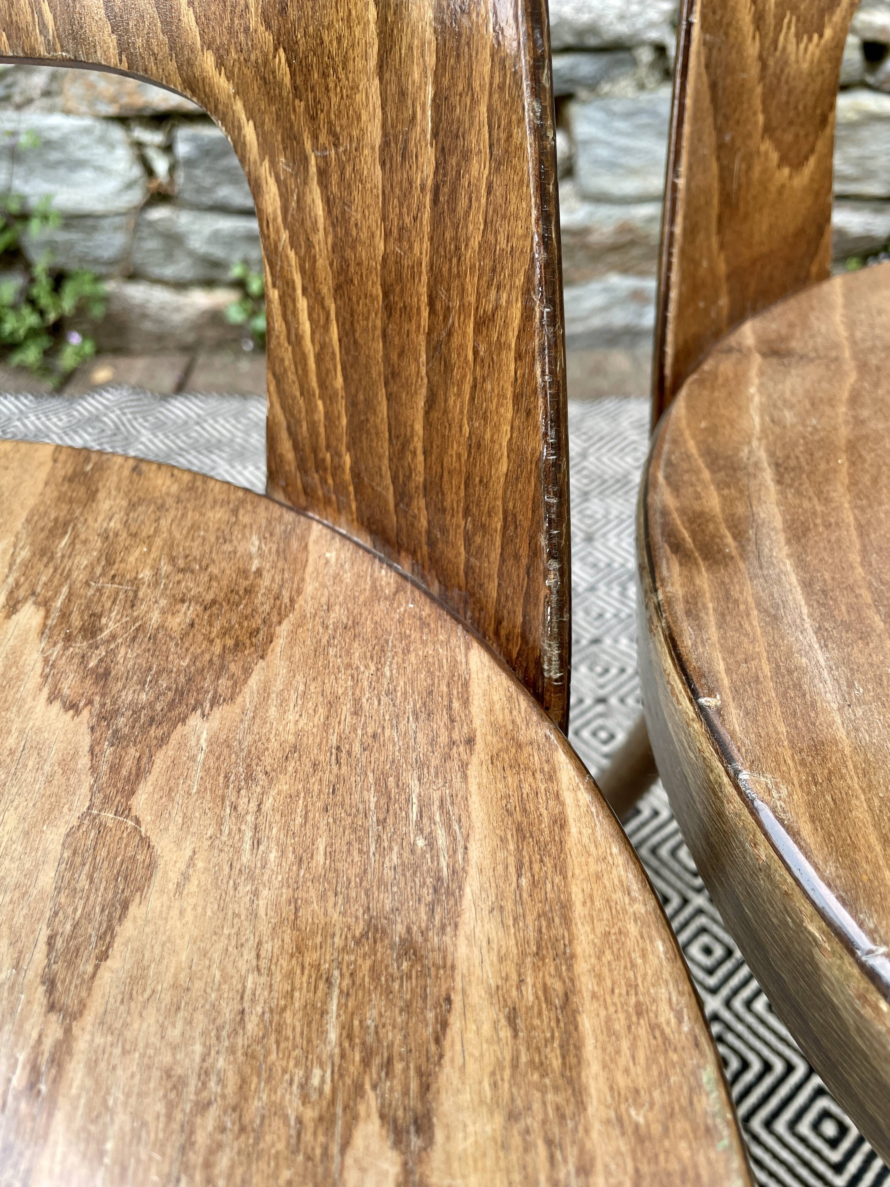 Set of 4 Baumann bistro chairs Mondor model
