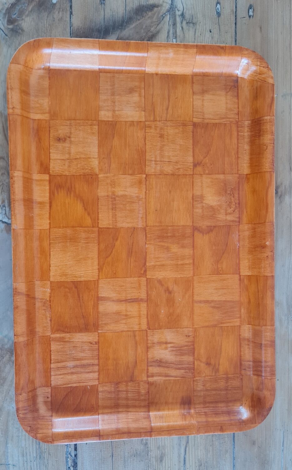 Wooden tray from the 70s