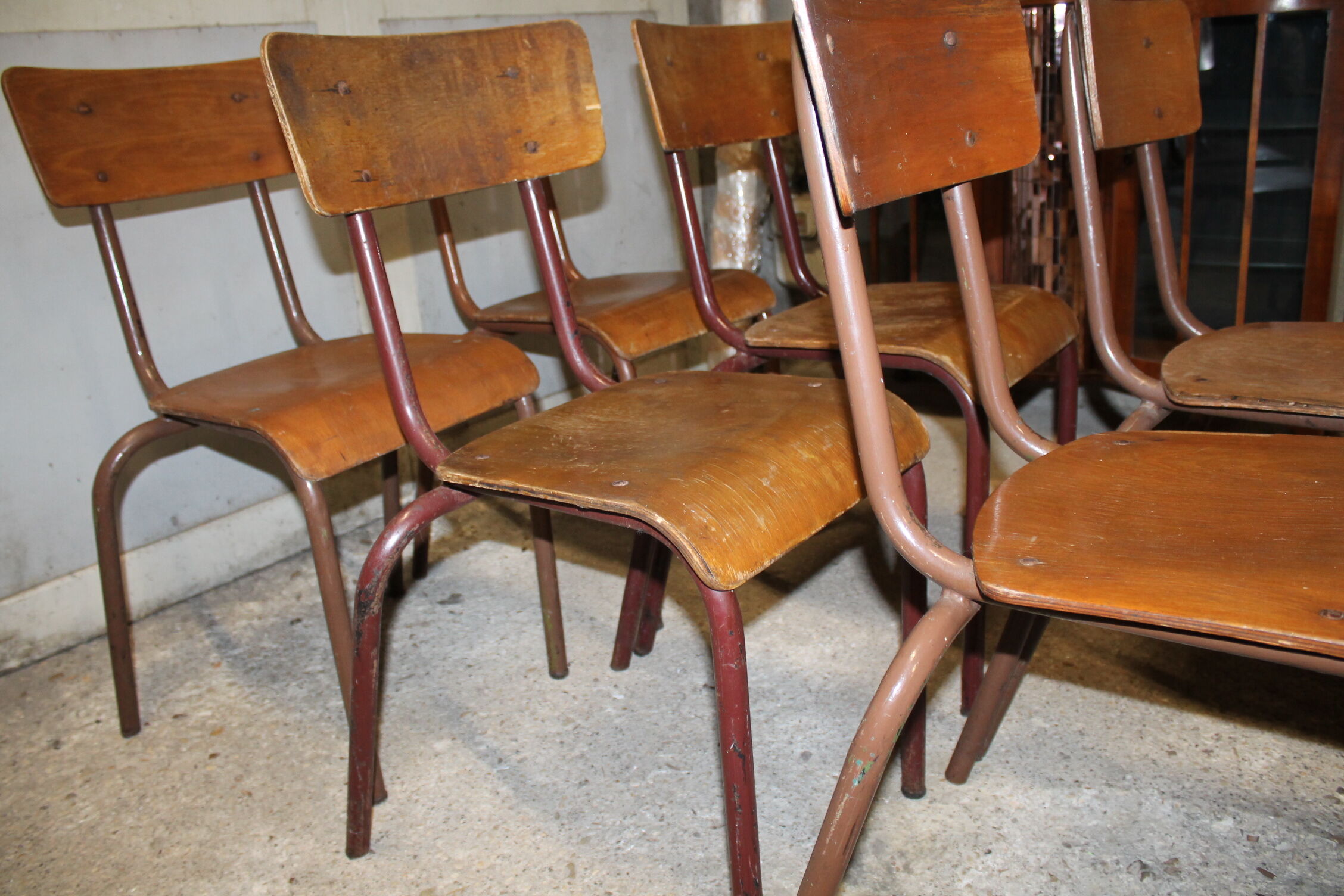 Set of 7 chairs Mullca