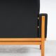 Vintage Black Leather Sofa by Poul M. Volther for Erik Jørgensen, 1960s