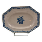 Large dish with cut sides in Moutiers earthenware