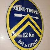 enamelled plate CITROËN ST TROPEZ
