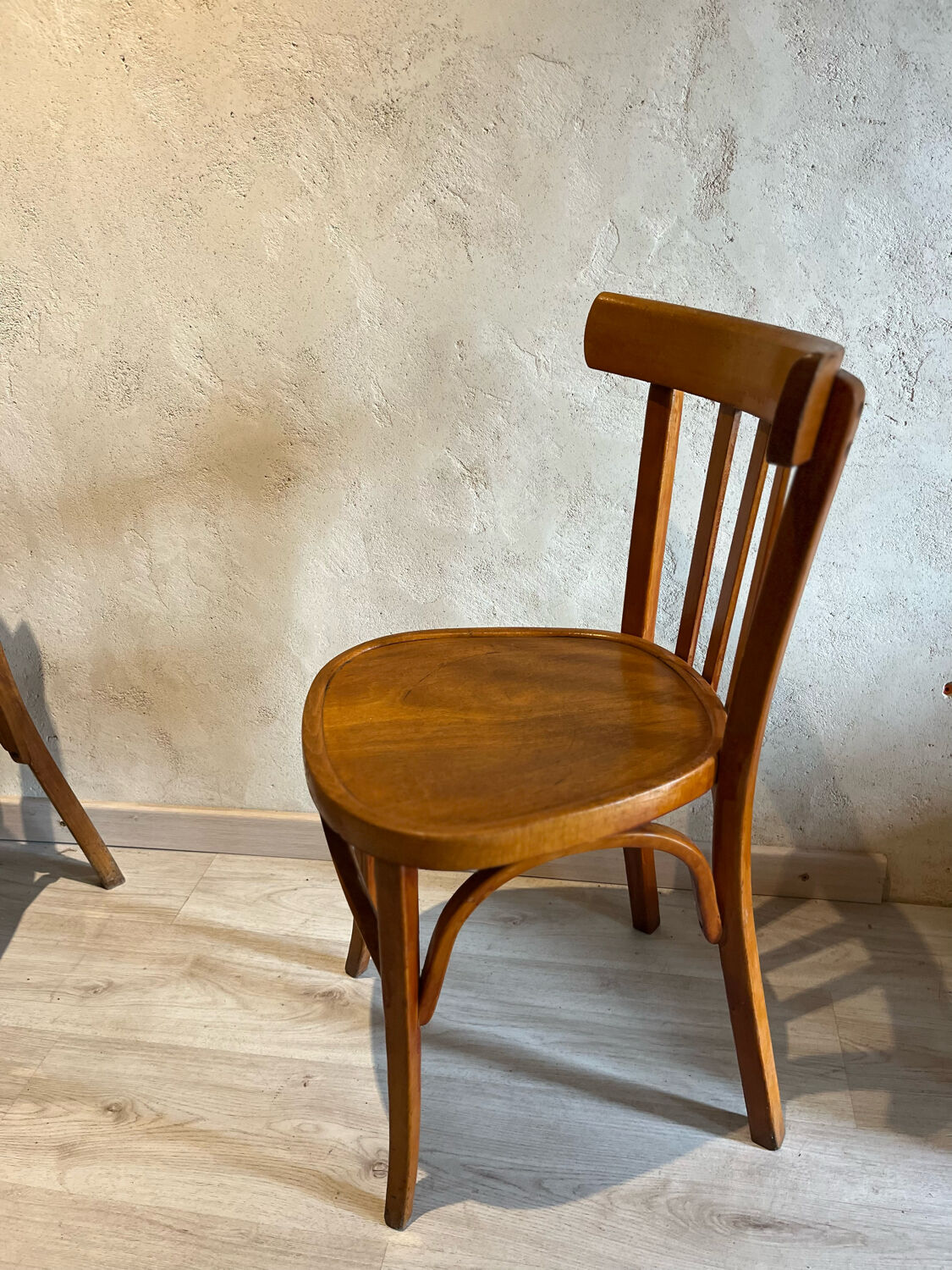 Set of 3 bistro chairs 1950/60