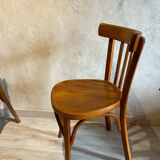 Set of 3 bistro chairs 1950/60