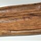 Sculptural cut solid walnut vintage monoxyl