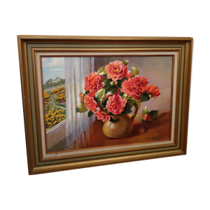 Peinture bouquet de roses