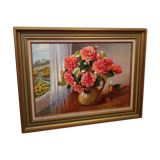 Peinture bouquet de roses