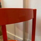 70s orange serving trolley