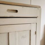 Antique Parisian sideboard in patinated wood