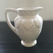 White slipware pitcher