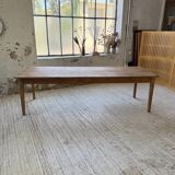 50s pine and oak farmhouse table 2.5m