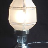 Art Deco lamp with faceted glass