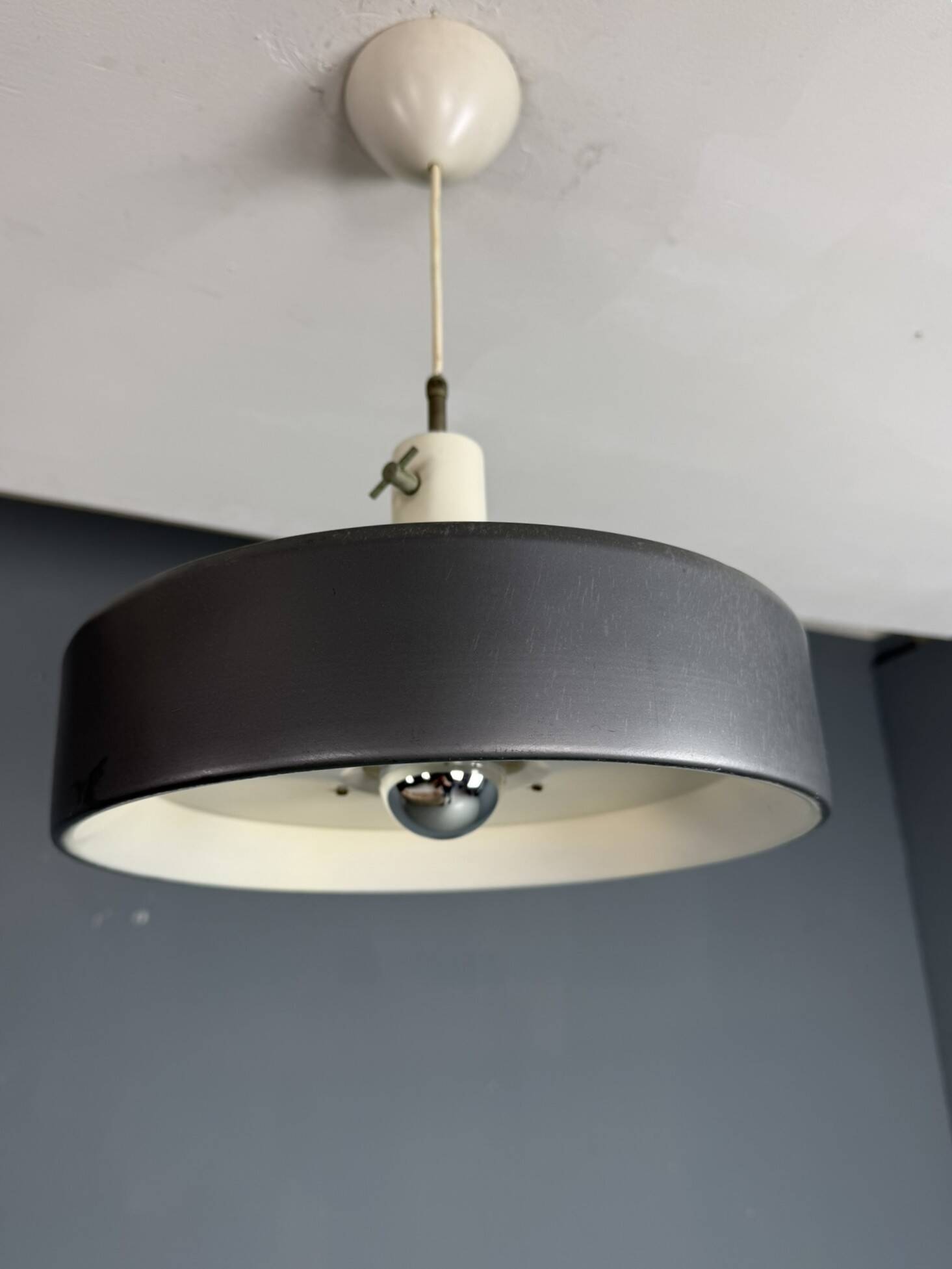 J. Hoogervorst - "Model 4017" - Anvia Pendant Lamp 1960s