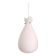 Suspension scandinave en verre satiné blanc, années 60