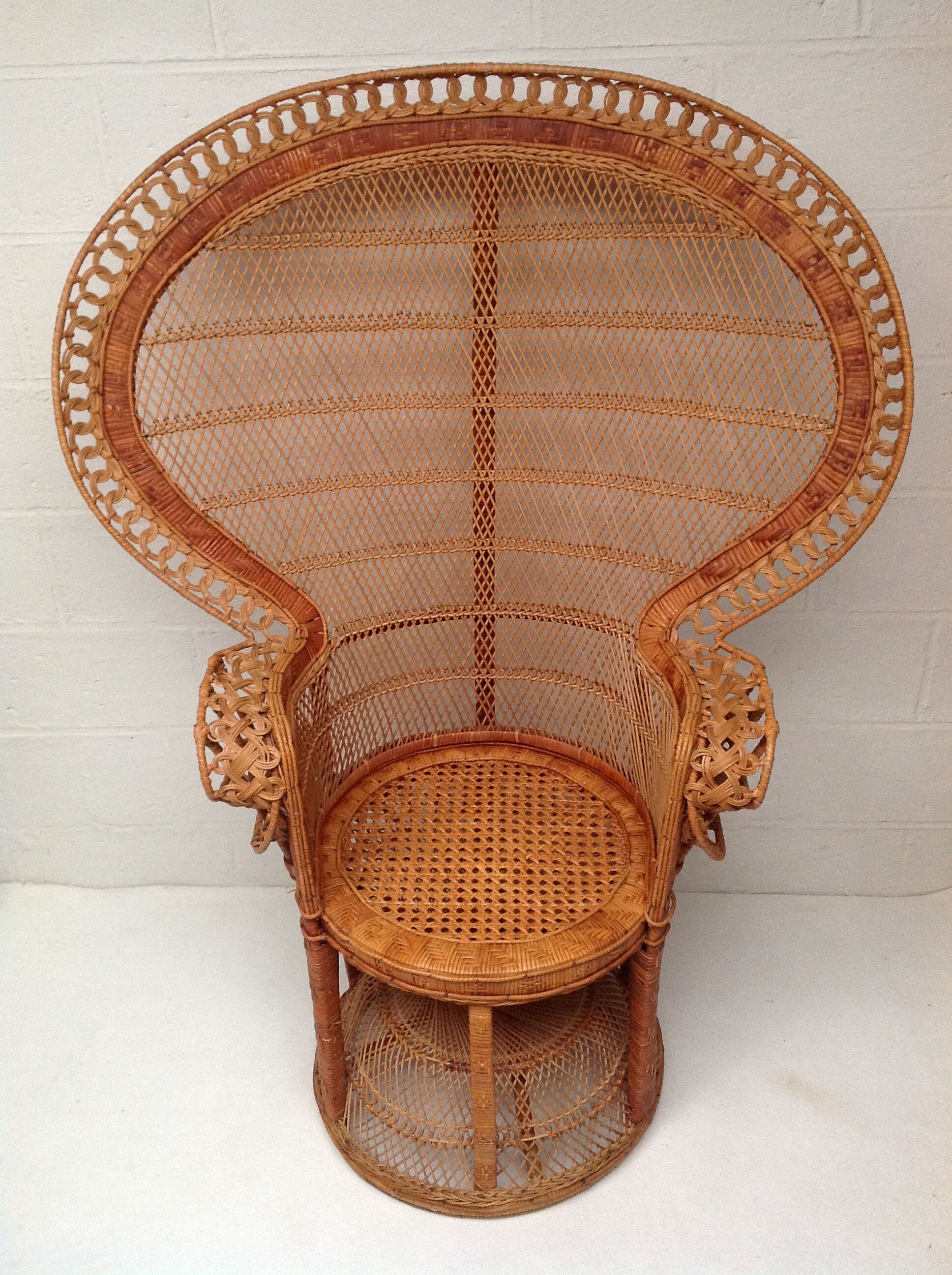 Armchair Emmanuelle rattan 1970