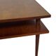 Vintage square coffee table in teak veneer, 1960s design