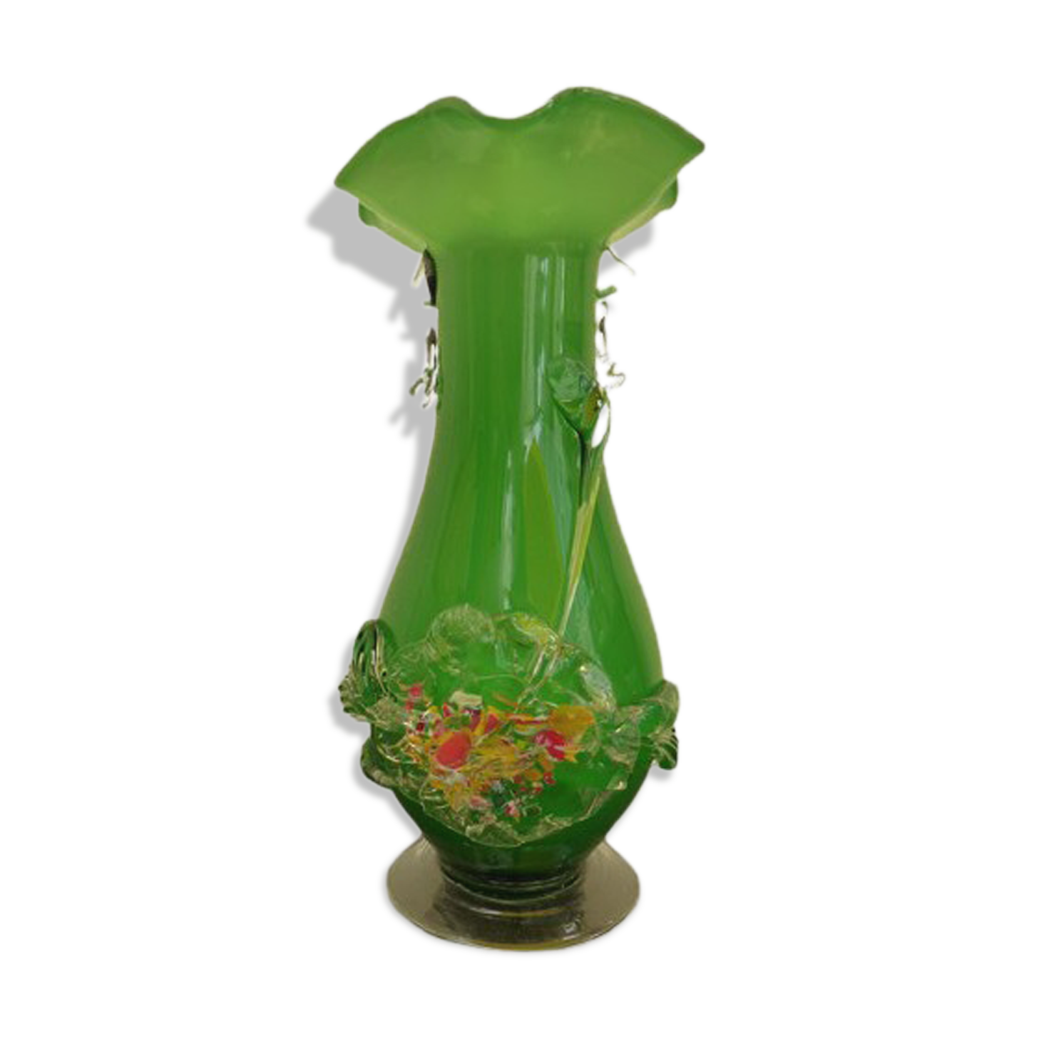 Green Murano vase