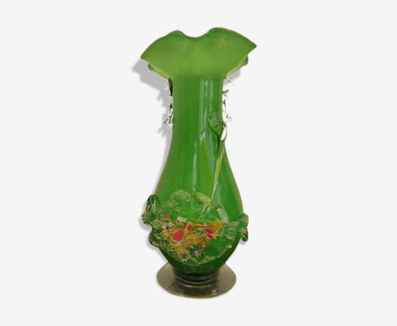Vase Murano vert