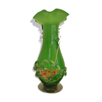 Green Murano vase