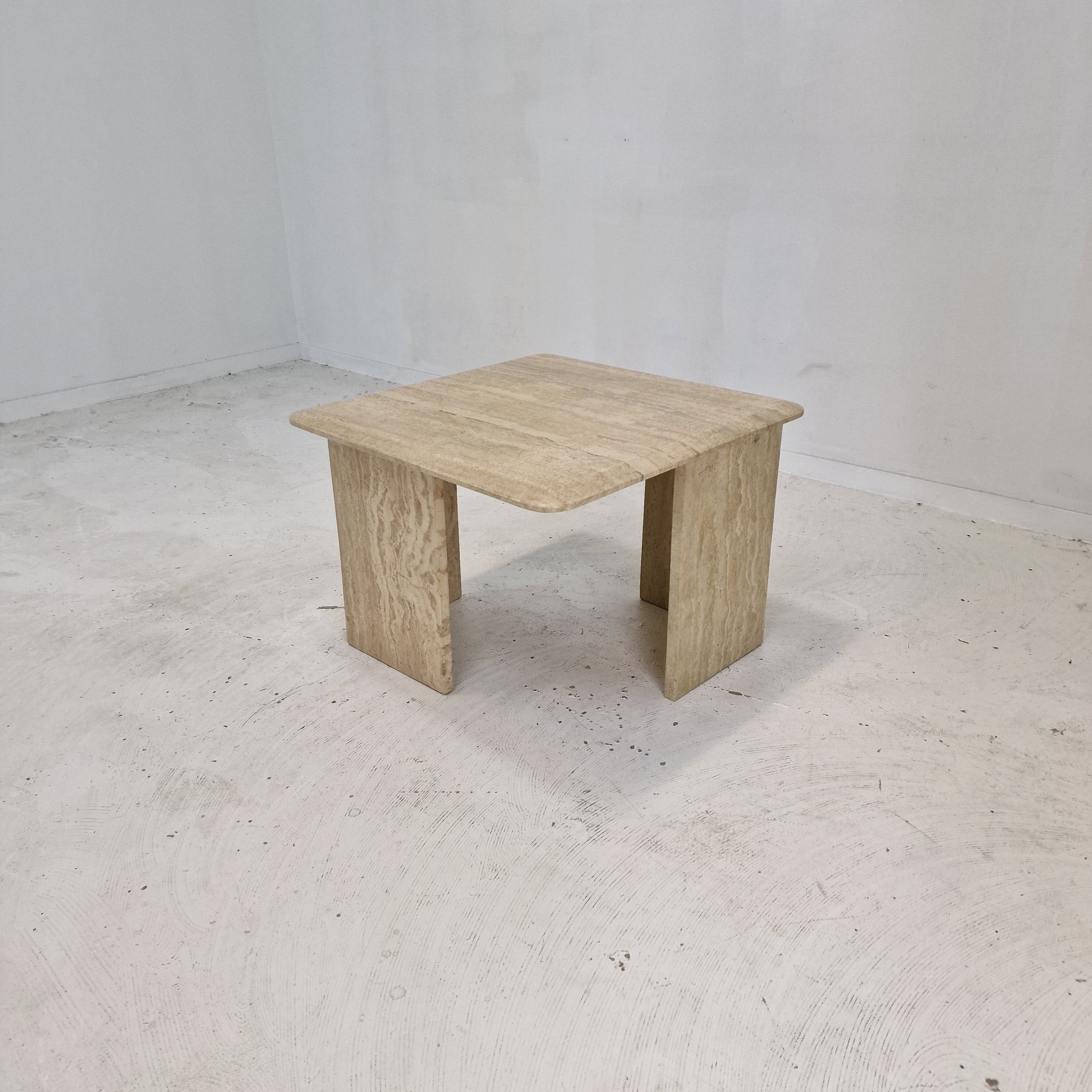 Italian Travertine Coffee Table, 1980's