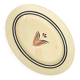 Oval plate from Gien pottery, model Odile.