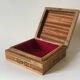 Jewelry box in wood and mother-of-pearl