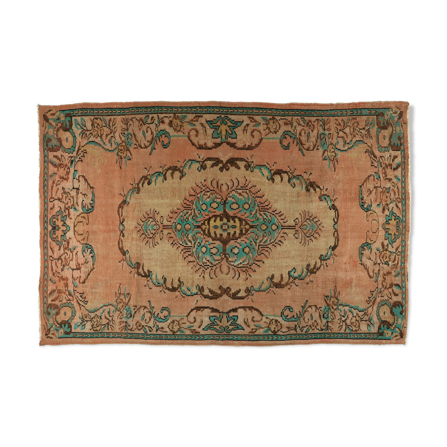 Tapis vintage anatolien fait main 280 cm x 181 cm