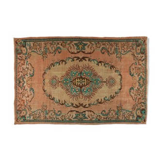Anatolian handmade vintage rug 280 cm x 181 cm