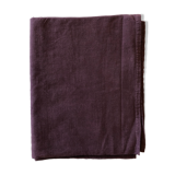Old grape variety tablecloth in hemp tyed eggplant