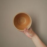 Vintage stoneware ceramic bowls handmade pottery Scandinavian country decoration artisanal manufacturing