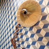 Vintage teak scissor wall light