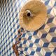 Applique ciseaux vintage en teck