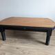Old black and wood coffee table
