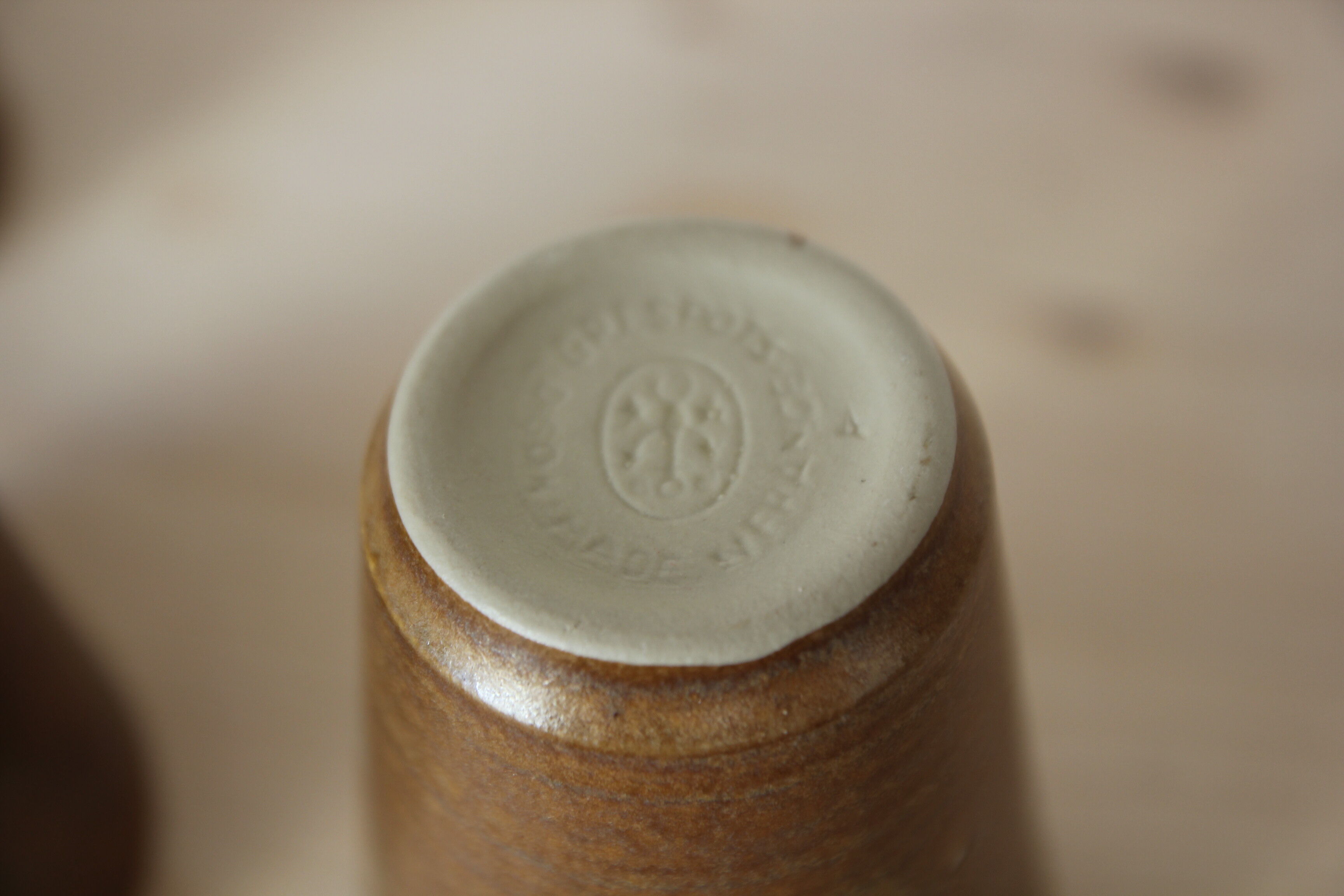 Lot de 3 verres en grès Digoin
