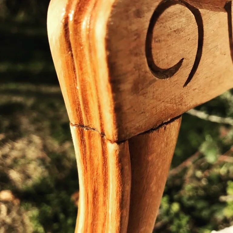 Cabriolet louis XV plush fabric