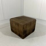 Pouf patchwork en cuir De Sede
