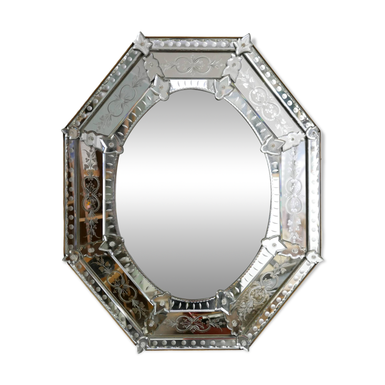 Antique Venetian mirror 86cm x 70cm