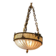 Suspension lamp Lucien Gau in bronze