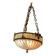 Suspension lamp Lucien Gau in bronze