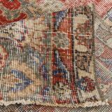 4x7 Red & Cream Vintage Area Rug 126x236Cm SK 17738