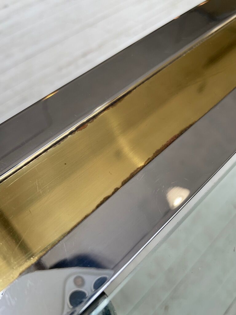 Brass chrome coffee table