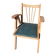 Compass leg armchair