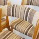 Suite de 6 chaises vintage 1970 style Baumann