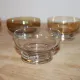 Set of 6 vintage multicoloured glass dessert bowls – 1970s