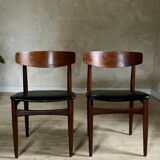 Vintage Scandinavian teak chairs by Henri Walter Klein